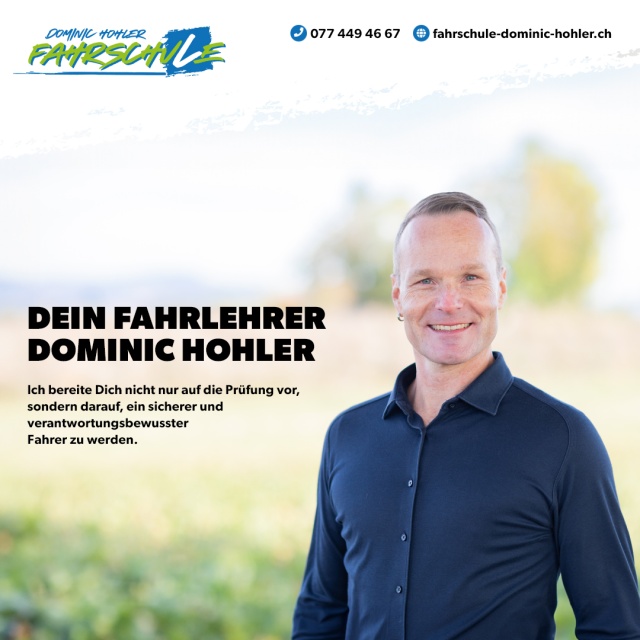 Dein Fahrlehrer Dominic Hohler - Dein Fahrlehrer Dominic Hohler: Mehr als nur Pr�fungstraining! 🚗💨