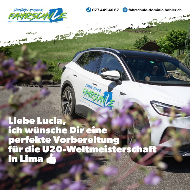 Lucia Acklin - Liebe Lucia, ich w�nsche Dir einen erfolgreichen 7-Kampf an den U20-Weltmeisterschaften in Lima mit zwei perfekte Wettkampftagen! 👍