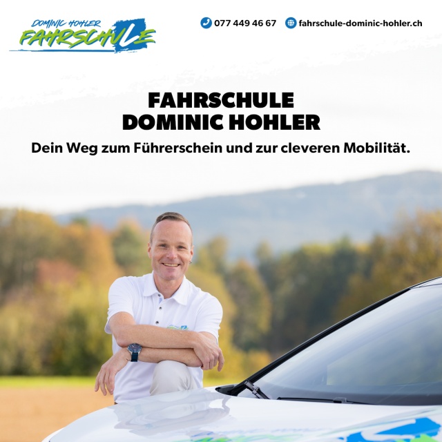 Fahrschule Dominic Hohler - Dein Weg zum F�hrerschein und zur cleveren Mobilit�t. 🧠🛣️